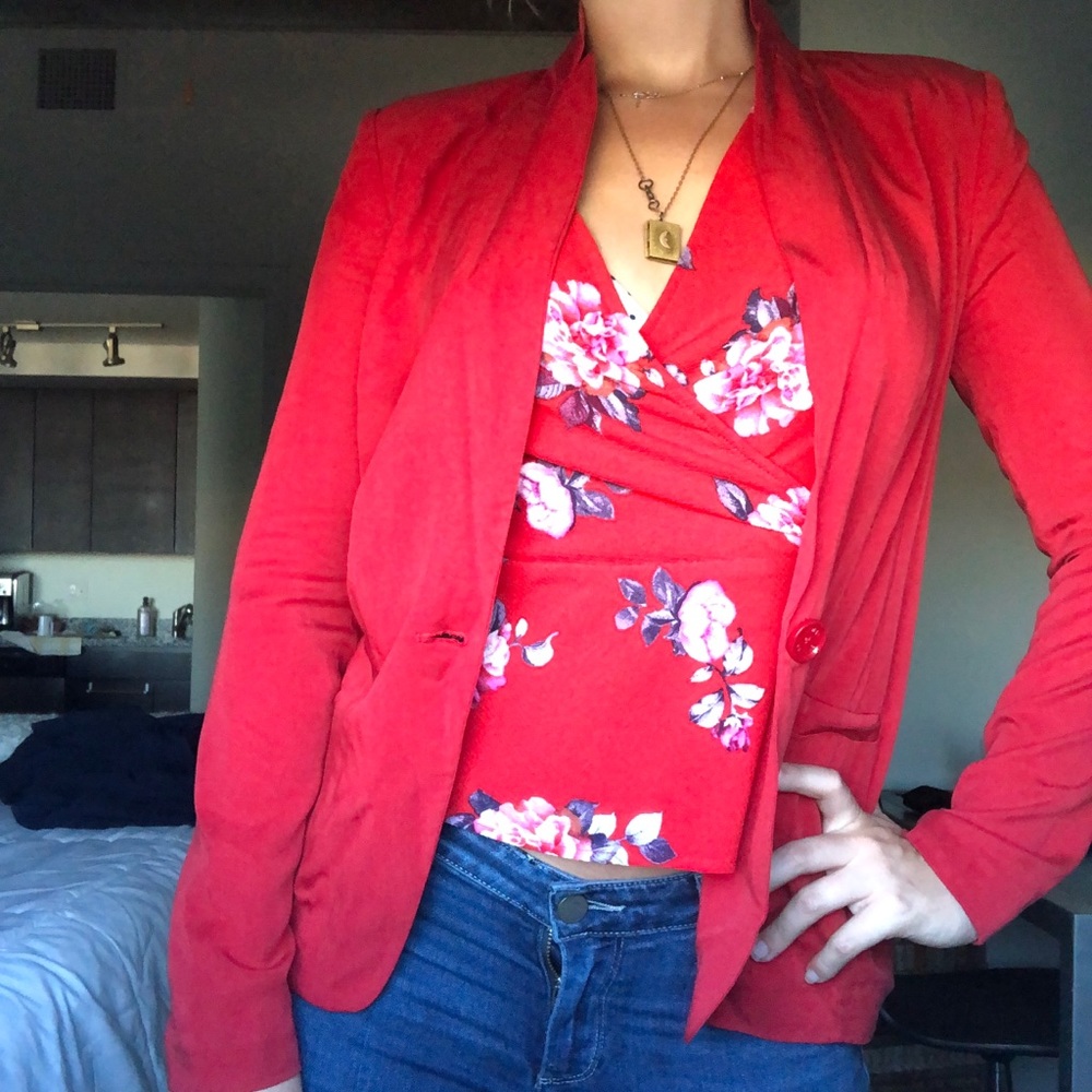 Armani exchange blazer with small shoulder pads